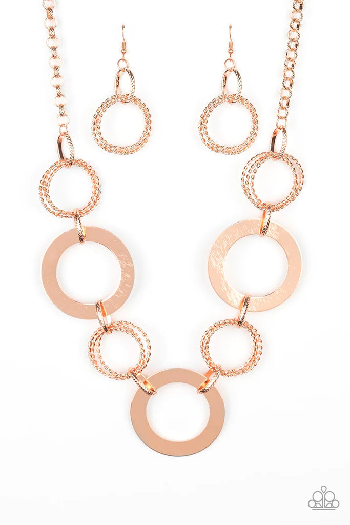 Ringed in Radiance - Copper necklace 1915