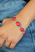 Load image into Gallery viewer, Serene Stonework - red bracelet 744
