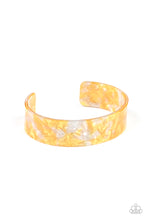 Load image into Gallery viewer, Glaze Daze - Yellow cuff bracelet 579

