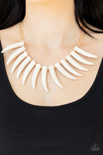 Load image into Gallery viewer, Tusk Tundra - White necklace E064

