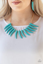 Load image into Gallery viewer, Tusk Tundra - Blue necklace 929
