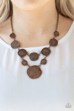 Load image into Gallery viewer, Metallic Patchwork - Copper necklace 1962
