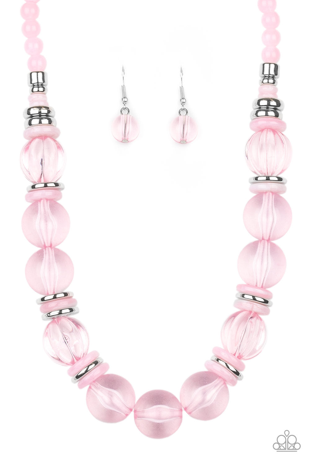 Bubbly Beauty - pink necklace B033