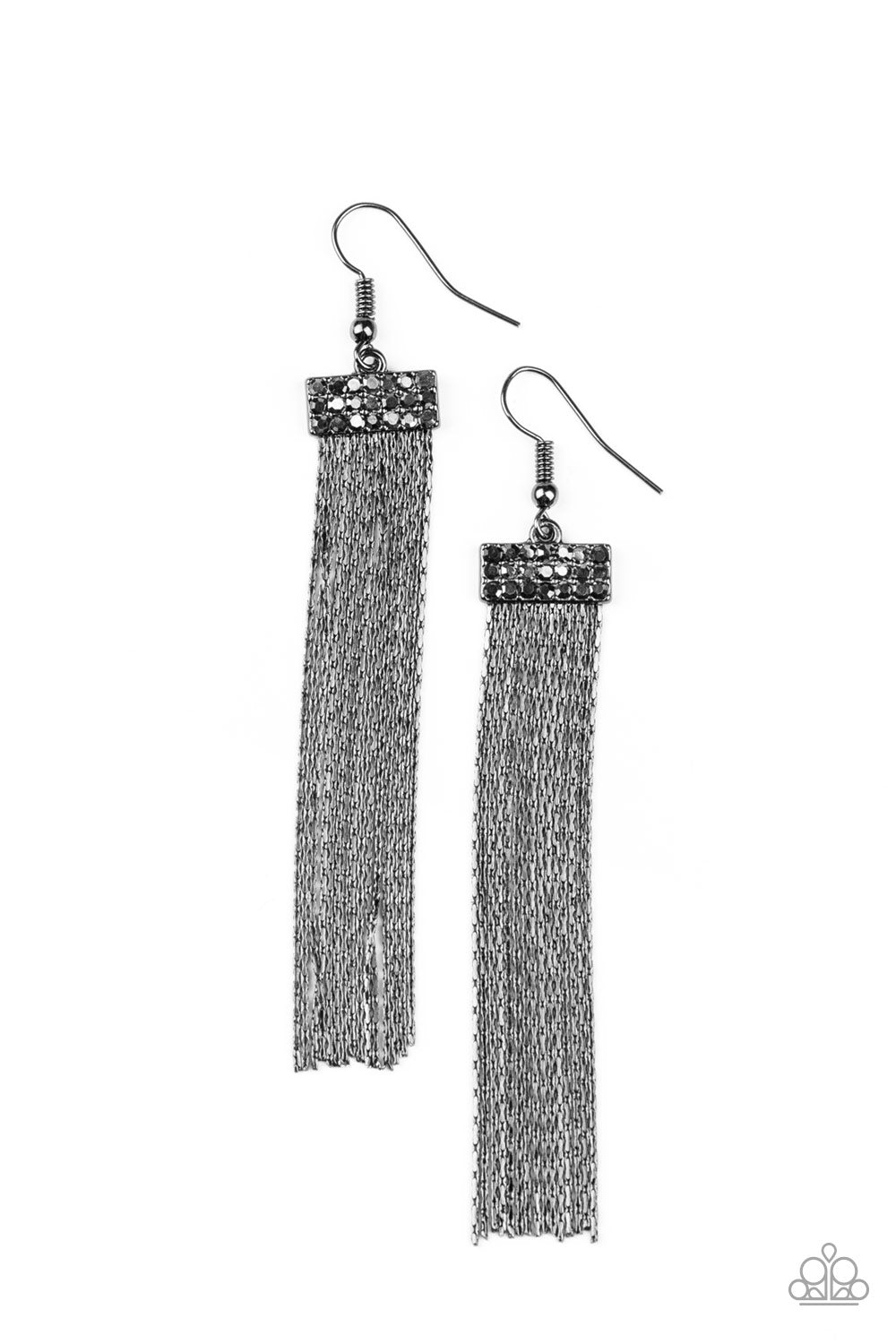 Twinkling Tapestry - Black earring 855