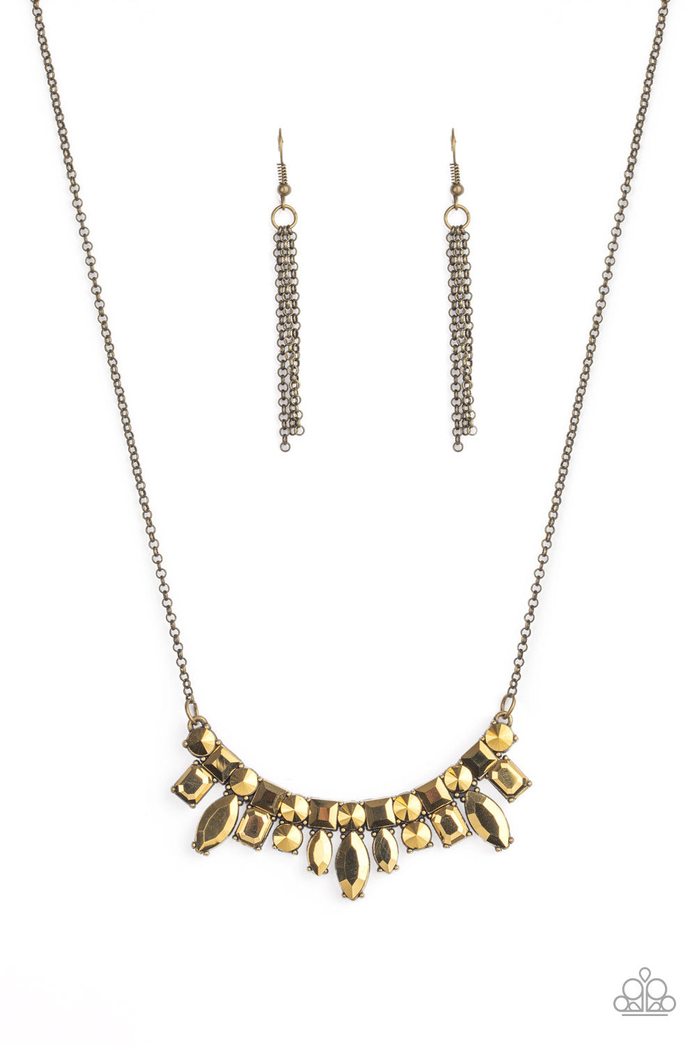 Wish Upon A Rock Star - brass necklace 771