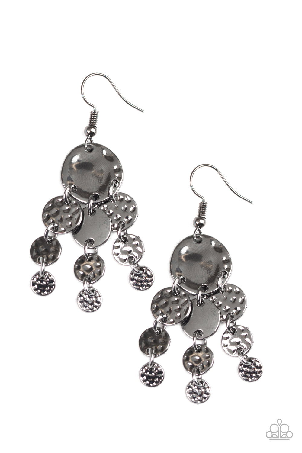 Do Chime In - Black earring 861