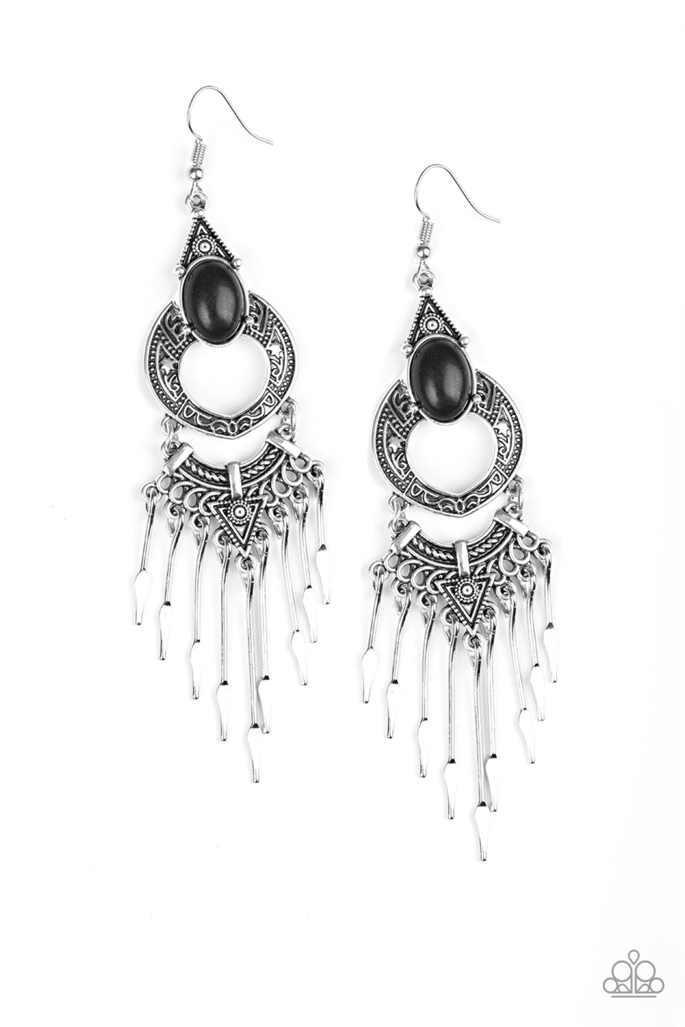 Southern Spearhead - Black earring 920