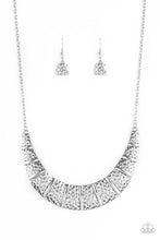 Load image into Gallery viewer, Metallic Mechanics - Silver necklace 526
