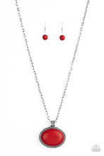 Load image into Gallery viewer, Sedimentary Colors - red necklace 686
