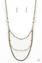 Load image into Gallery viewer, Very Vintage - brass necklace 851

