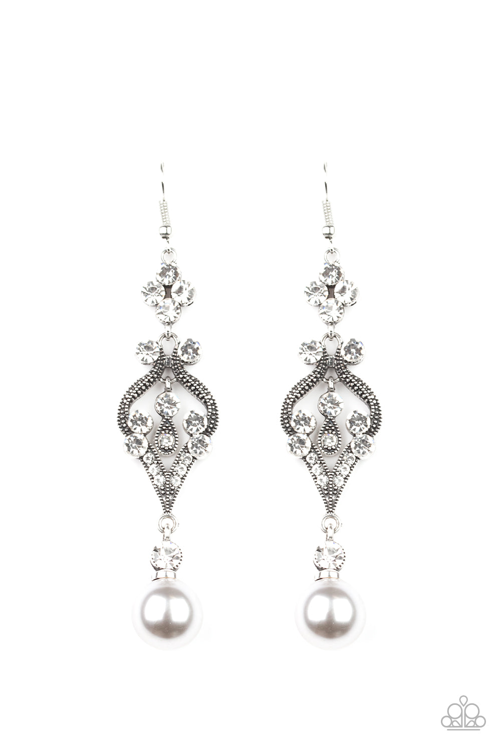 Elegantly Extravagant - Silver earring 882
