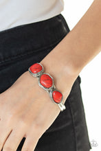 Load image into Gallery viewer, Stone Shop - red cuff bracelet F018

