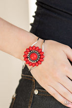 Load image into Gallery viewer, Posy Pop - red hinge bracelet B033
