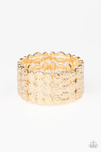 Load image into Gallery viewer, Tectonic Texture - gold bracelet 700
