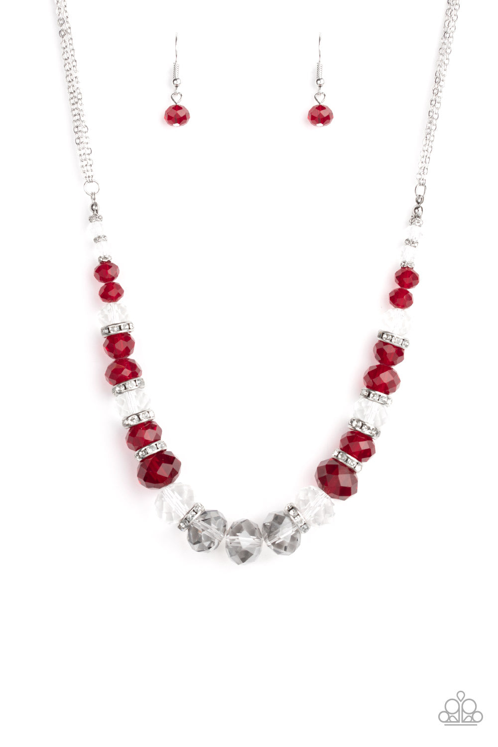 Distracted by Dazzle - Red necklace 781