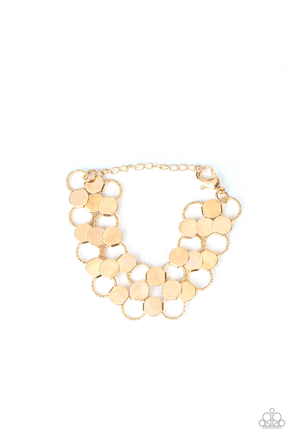 Cast A Wider Net - gold bracelet 501