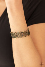 Load image into Gallery viewer, Mandala Mixer - brass hinge bracelet 724
