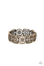 Load image into Gallery viewer, Mandala Mixer - brass hinge bracelet 724
