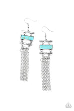 Load image into Gallery viewer, Stone Dwellings - blue earring 844
