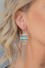 Load image into Gallery viewer, Stone Dwellings - blue earring 844
