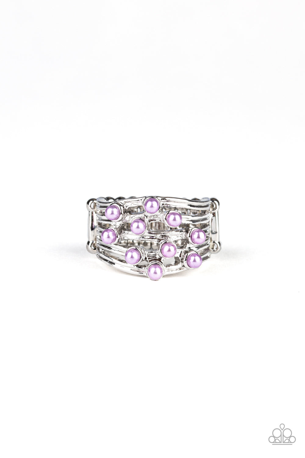 Bubbles and Baubles - purple ring 811