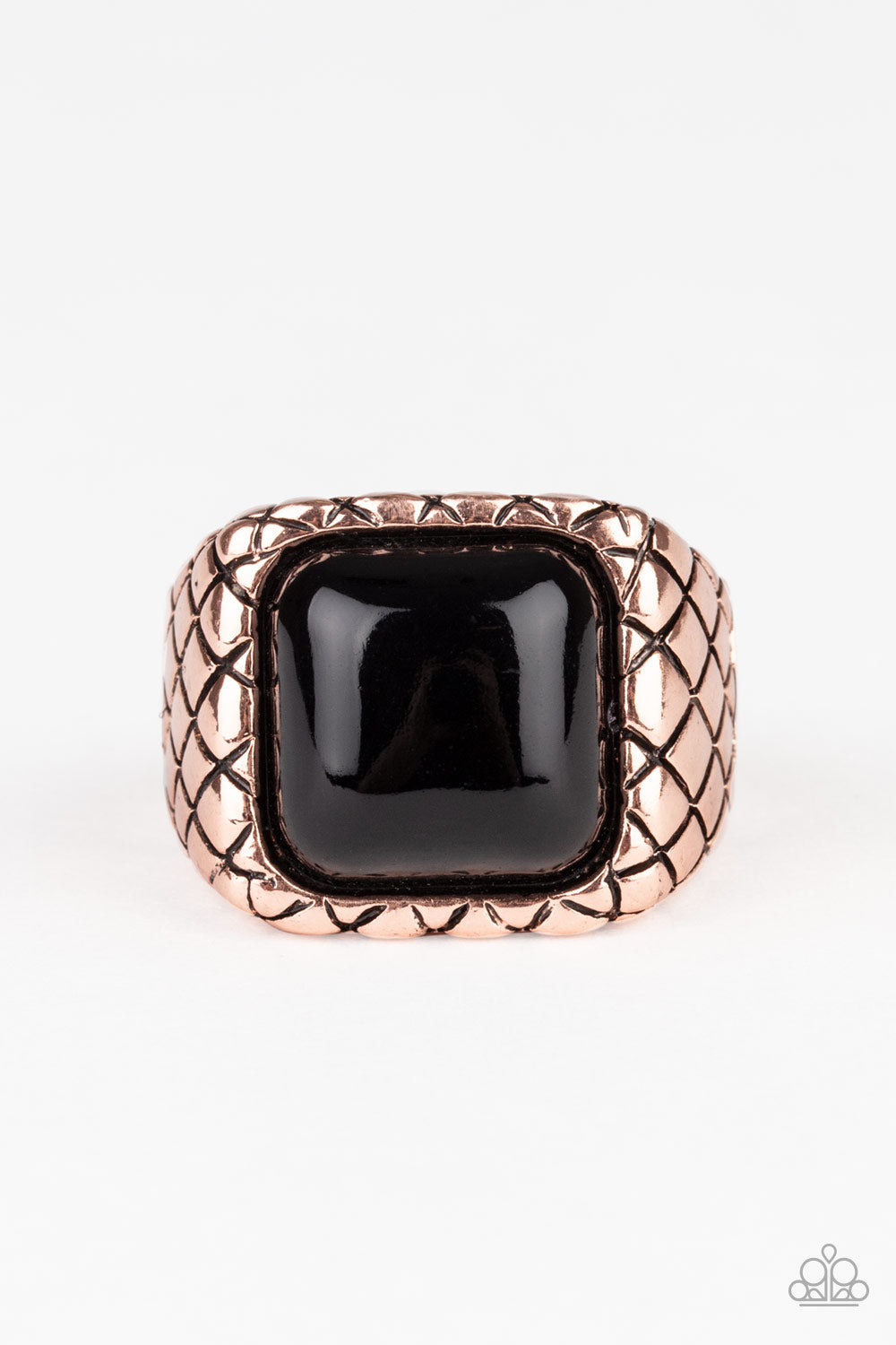 Don't Cross Me - Copper men's ring 622