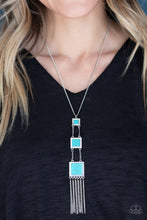 Load image into Gallery viewer, This Land Is Your Land - Blue necklace 2031

