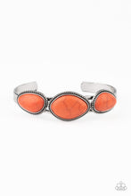Load image into Gallery viewer, Stone Solace - Orange cuff bracelet 1533
