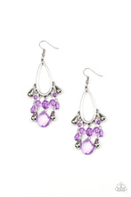 Load image into Gallery viewer, Summer Catch - purple earring F017
