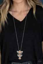 Load image into Gallery viewer, Serene Sheen - orange necklace 765
