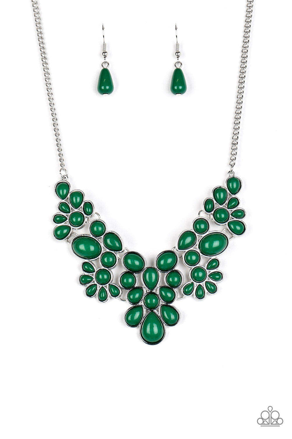 Bohemian Banquet - Green necklace 1775