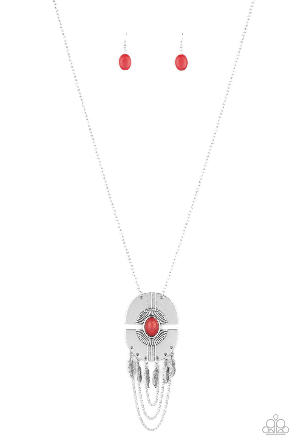 Desert Culture - red necklace 837