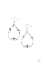 Load image into Gallery viewer, Lotus Ice - purple earring F017
