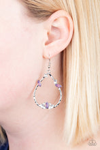 Load image into Gallery viewer, Lotus Ice - purple earring F017
