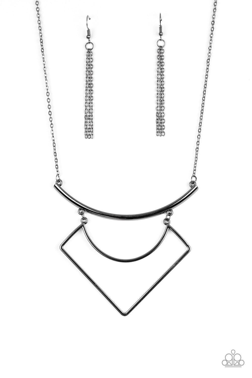 Egyptian Edge - black necklace 1715
