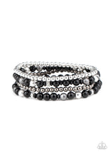 Load image into Gallery viewer, Stacked Style Maker - Black bracelet 984
