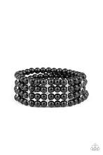 Load image into Gallery viewer, Stacked To The Top - Black bracelet D071
