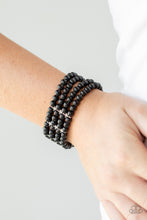 Load image into Gallery viewer, Stacked To The Top - Black bracelet D071

