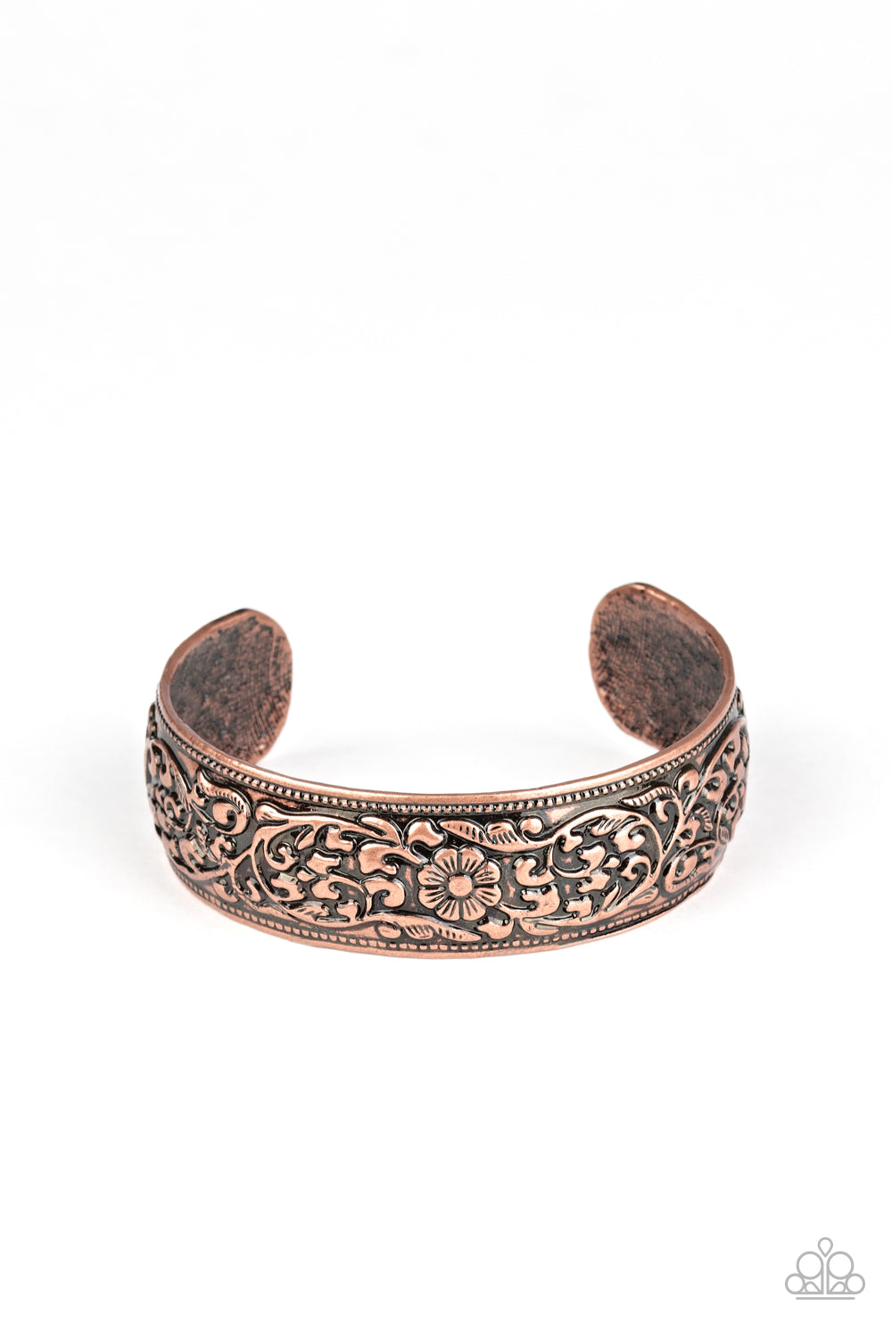 Garden Tropic - Copper cuff bracelet 532