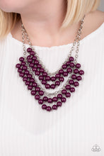 Load image into Gallery viewer, Bubbly Boardwalk - Purple necklace 880
