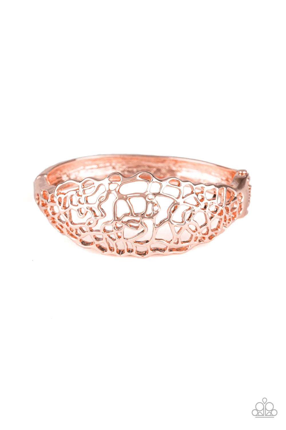 Airy Asymmetry - Rose Gold hinge bracelet 970