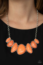 Load image into Gallery viewer, Primitive - Orange necklace plus matching bracelet Feel At HOMESTEAD - Orange B012
