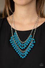Load image into Gallery viewer, Bubbly Boardwalk - Blue necklace 987
