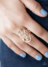 Load image into Gallery viewer, Musical Motif - Rose Gold ring F104
