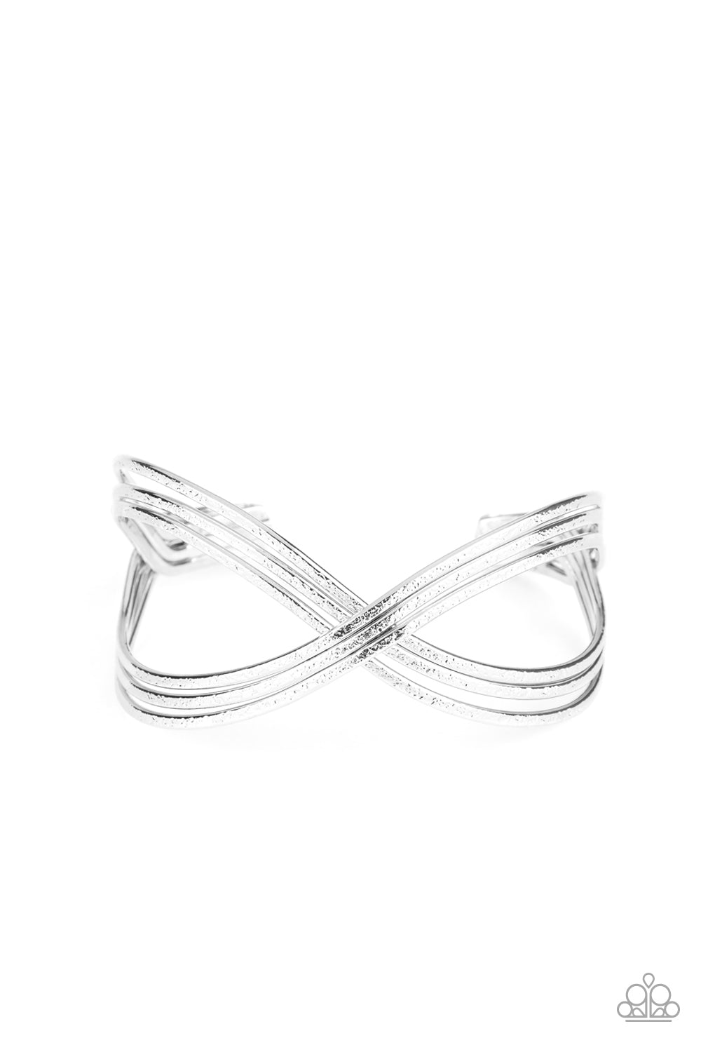 Infinitely Iridescent - Silver cuff bracelet 881