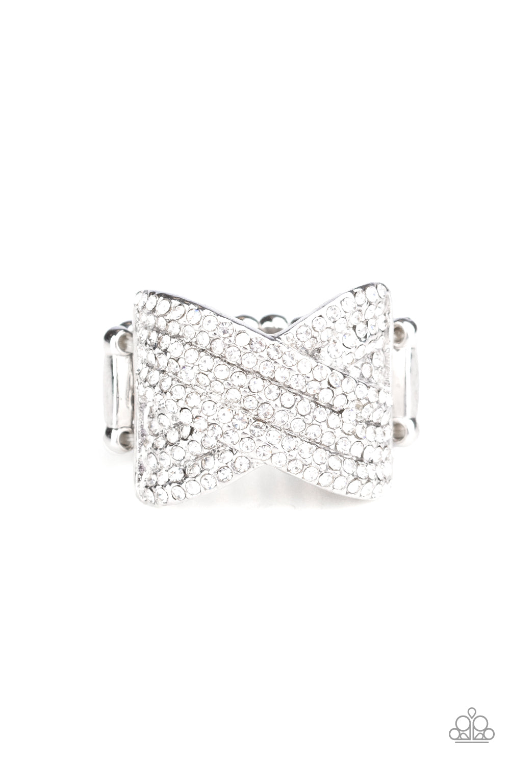 Girl Boss Glitter - White ring 1602