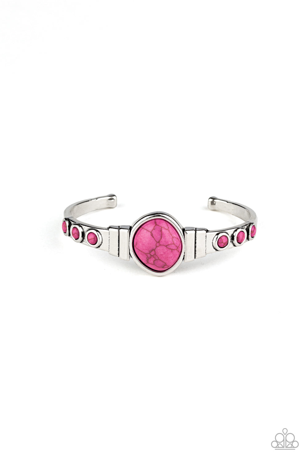 Spirit Guide - Pink cuff bracelet 1647