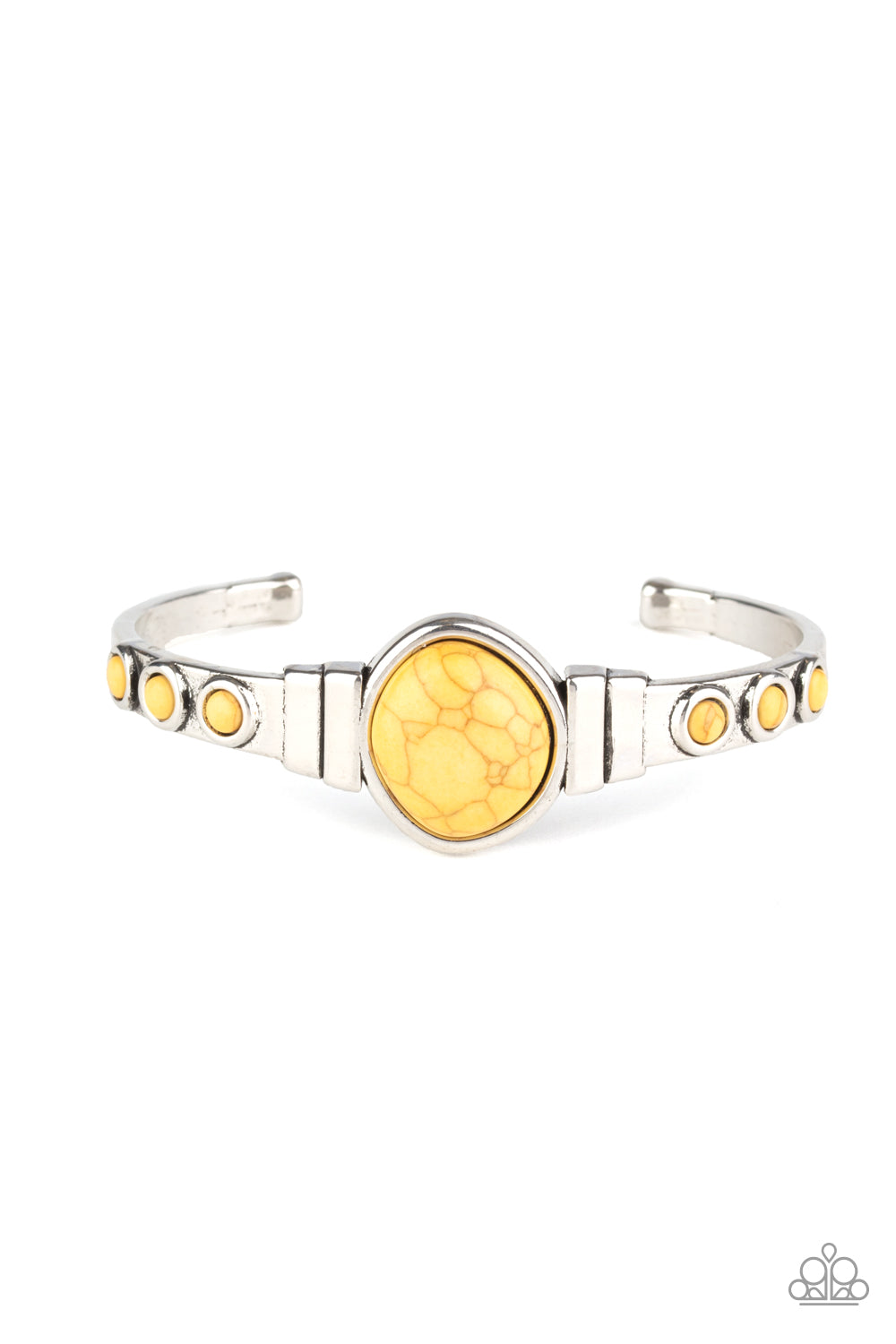 Spirit Guide - Yellow cuff bracelet 816