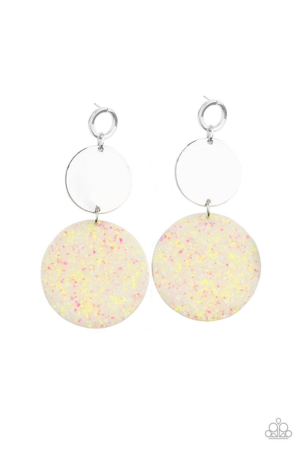 Beach Day Glow - Yellow post earring 1527