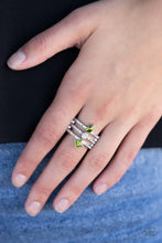 Load image into Gallery viewer, Triple Throne Twinkle - Green ring 988
